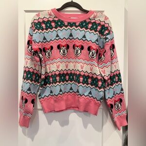 Disney Minnie Mouse Ugly Sweater Pink